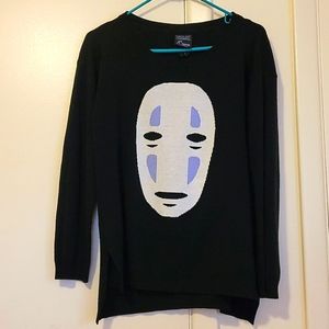 "No Face" Spirited Away sweater